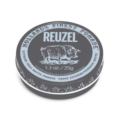 Reuzel Blue Strong Hold Water Soluble Pomade - Men's Concentrated Wax  Formula With Natural And Organic Hold - Defining Product That's Extra Easy  To